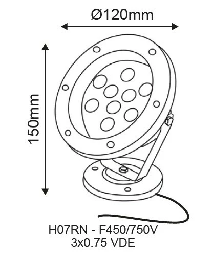 Aca Light ^LED LUMINAIRE SS304 IP68 6W RGB RF 60° 12V AC Ra>80 30.000HRS 4 Aca Light ^LED LUMINAIRE SS304 IP68 6W RGB RF 60° 12V AC Ra>80 30.000HRS - Image 2