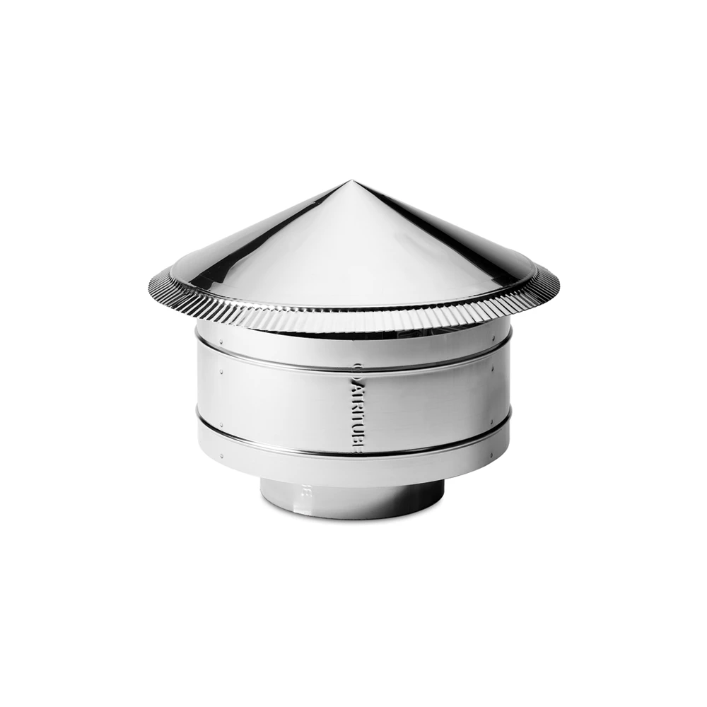 Atritube Καπέλο Φ80 Inox αντιανεμικό 3 Atritube Καπέλο Φ80 Inox αντιανεμικό
