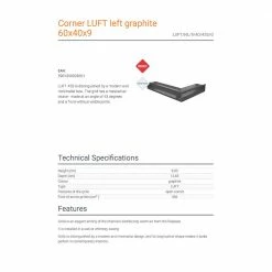 Περσίδα KRATKI LUFT/NL/9/40/45S/G 40X60X9CM Γραφίτης Αριστερή γωνία -ΦΙΛΤΡΑ ΝΕΡΟΥ κατάστημα kratki luft nl 9 40 45s g 40x60x9cm γραφιτησ αριστερη γωνια 2