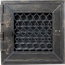 Περσίδα διακοσμητική ανοιγόμενη / ρυθμιζόμενη KRATKI RETRO1/22/G/A Γραφίτης