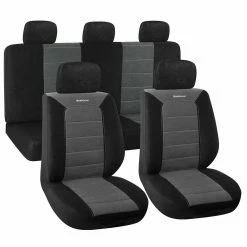 Σετ καλύμματα αυτοκινήτου 9TEM πολυεστερικό, μαύρο/γκρι BORMANN BWC3400